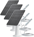 Solar Panel Charger Compatible with Eufycam 3/3C/2C/2C Pro/E40/E20/2/2 Pro/E/L20/L40/Solo/SoloCam Spotlight 5W Solar Panel for Eufy Camera Micro USB &amp USB-C Port 9.8ft Cable P65 Waterproof 3