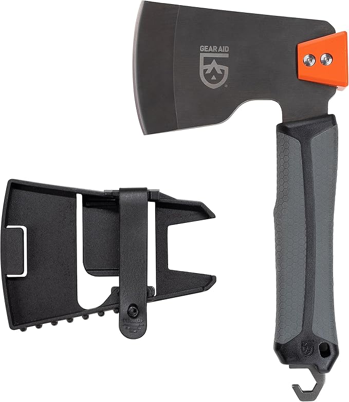 GEAR AID Balta Camp Hatchet: A Versatile Fire and Campground Tool with Safety Cover Hammer Kindling Cutter and Tent Stake Puller