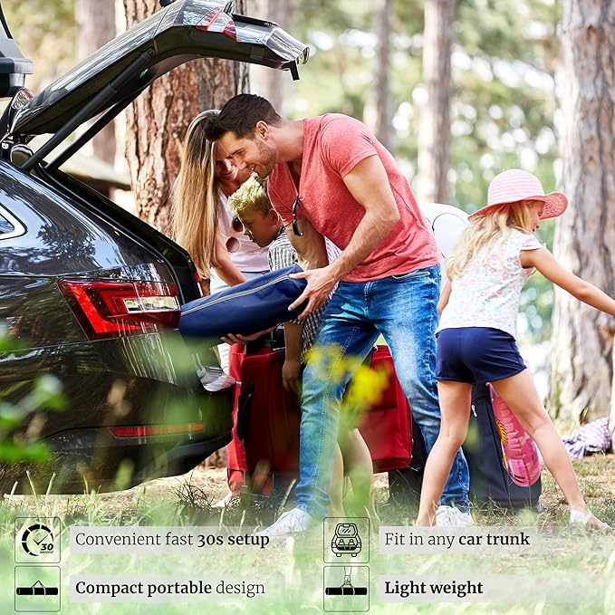 Tranquillo Adjustable Hammock Stand Collapsible Camping Hammock and Stand 650 lbs Capacity Deluxe Double Hammock Stand for 2 Persons Portable Everywhere Easy Assembly Non-Slip and Noise-Free Black