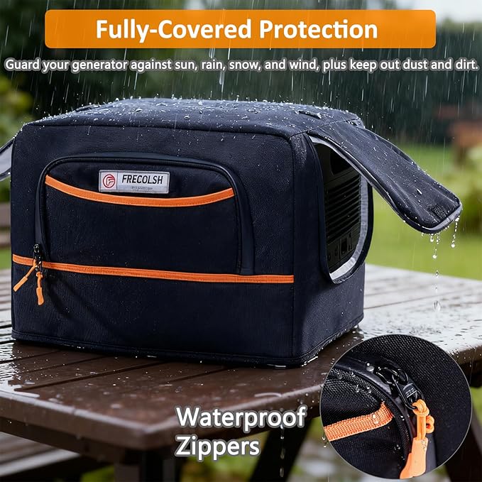 Dust Cover Compatible with Jackery HomePower 3000 Portable Power Station – Water-Resistant Protective Cover with Pockets &amp Vent Design for Jackery HomePower 3000 (3600W/7200W Surge)r