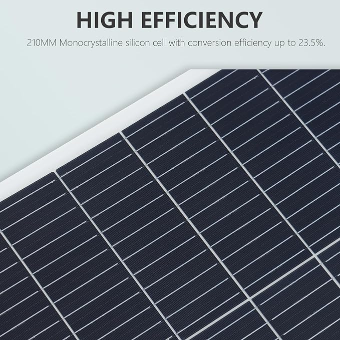 Flexible Solar Panel 100W 12V Monocrystalline Solar Cell Fiberglass Lightweight Bendable Charge for RV Trailer Boat Cabin Van Car Uneven Surfaces (White)