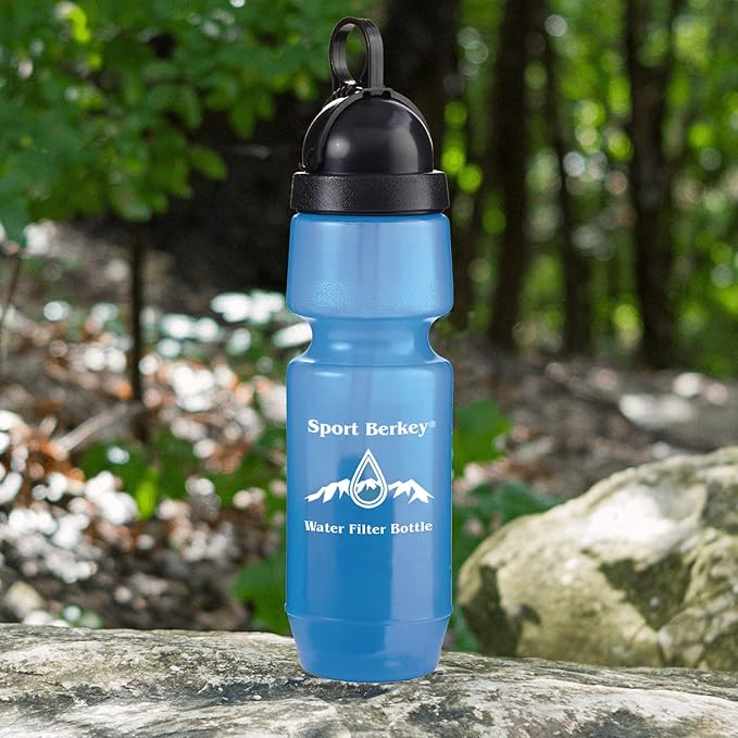 Berkey 2-Pack of Sport Water Filter Bottles Ideal for Everyday Use on the Go—Driving Sports Exercise Travel Home Work School and Play