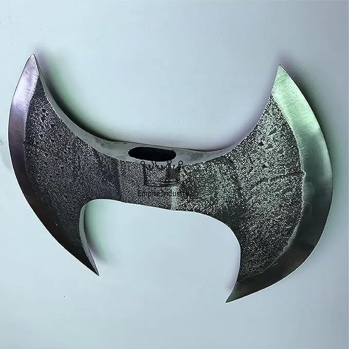 Handmade Carbon Steel Viking Axe Double Sided Axe Head Real Battle Axe Head Warrior Axe Medieval Axe Birthday Gift Hatchet by Empire Industry