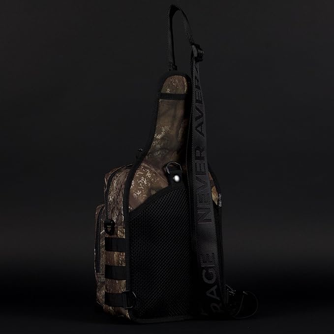 WOLFpak 9L Tactical Sling Bag |Concealed Carry CCW Backpack |Military Crossbody EDC Daypack Molle Chest Shoulder Pack for Hiking Travel Work | (Realtree APX)