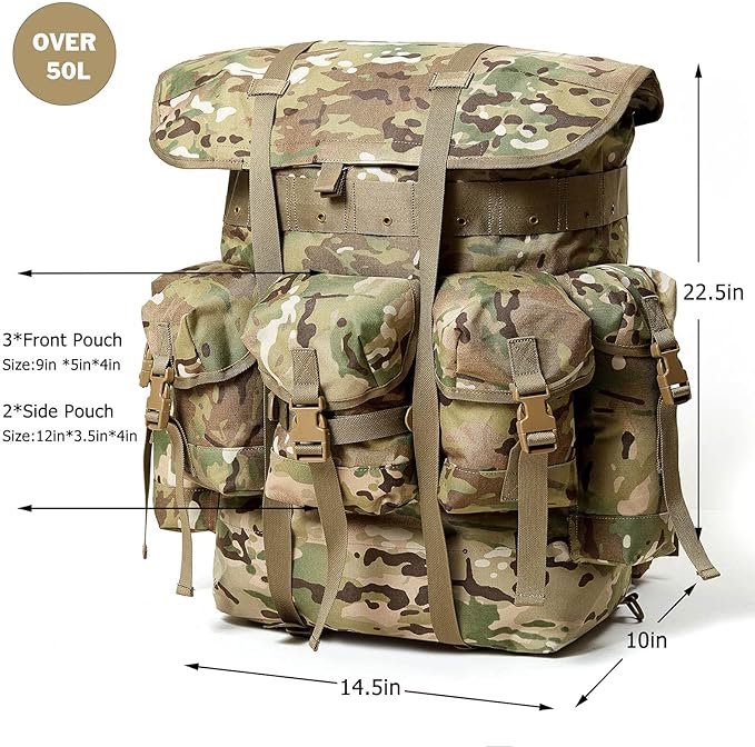 MT Military Rucksack Alice Pack Army Backpack and Butt Pack