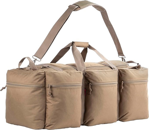 100L Large Military Duffle Bag Deployment Duffel Bag Sports Equipment Travel Luggage Bag with Detachable Backpack Straps…