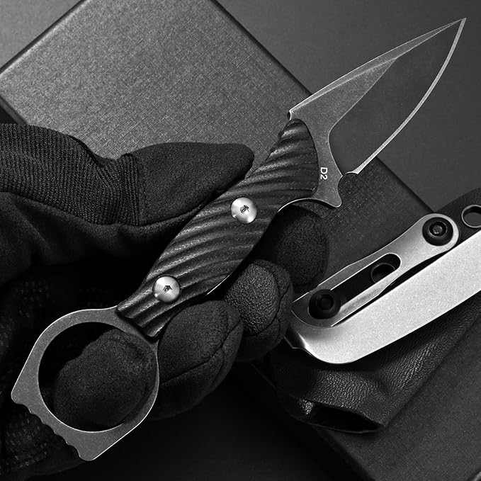 Gtkii GTK399 Fixed Blade Knife D2 Steel Blade G10 Handle Full Tang EDC Tool Knifes for Outdoor Camping Hiking Survival