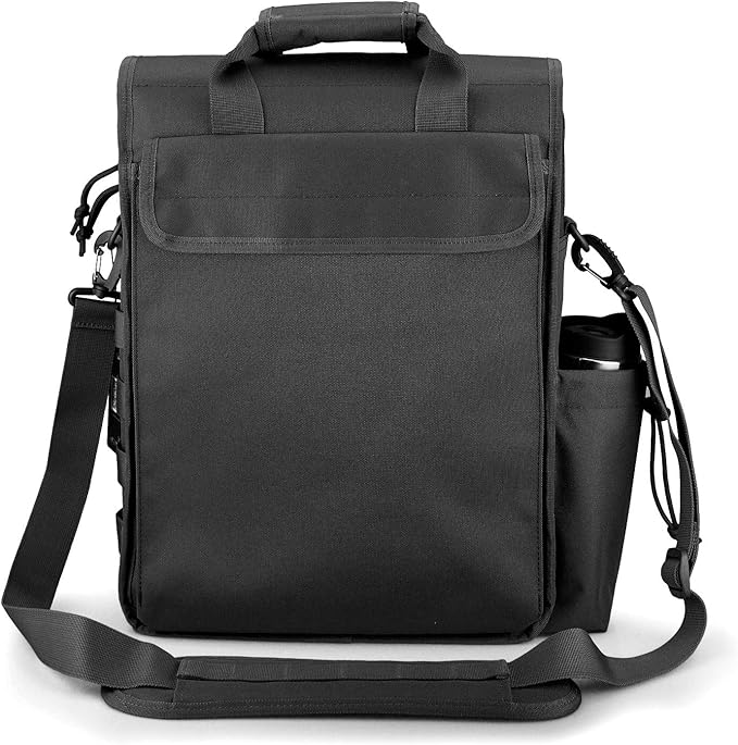 FRTKK Tactical Messenger Bag Military MOLLE Sling Shoulder Pack Briefcase Laptop Assault Gear Handbags Utility Carry Satchel (Black 17.3 inch)