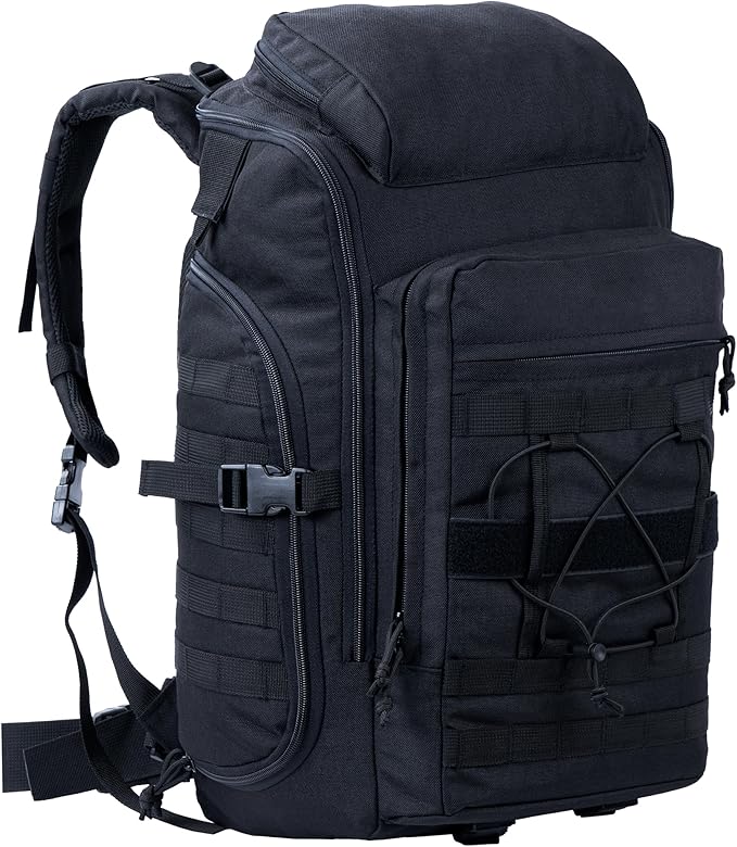 35L Tactical Backpack Military Rucksack MOLLE Quick-Access Flap EDC Pack for Hiking Camping Travel Work Bugout Emergency