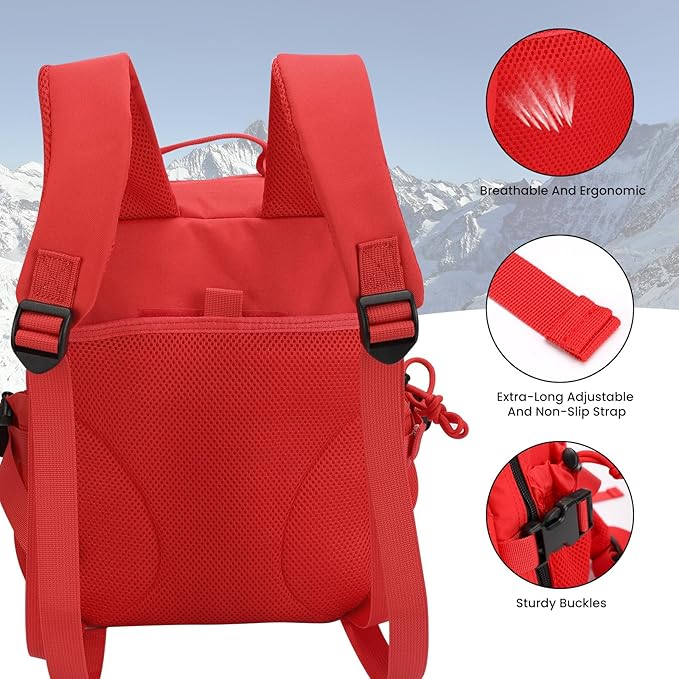9L Mini Tactical Backpack for Men WomenSmall Military Tactical Backpack for SportGymHikingTravelCamping(Red)