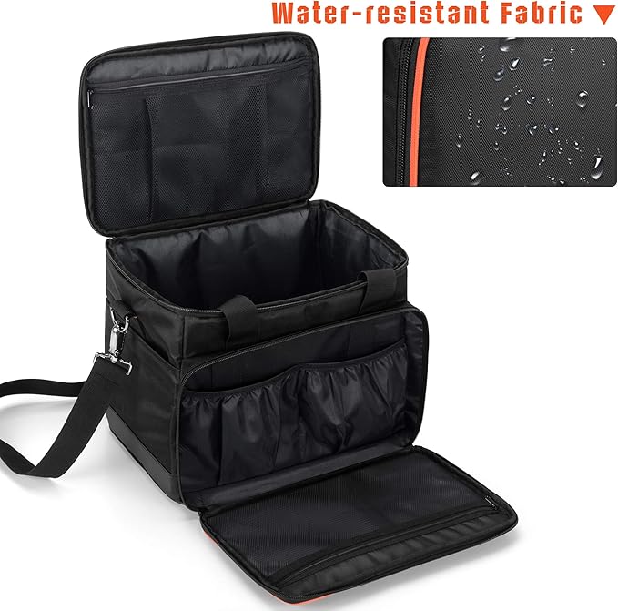 Trunab Travel Carrying Case Compatible with Jackery Explorer 500 Portable Power Station Storage Case with Waterproof Bottom and Front Pockets for Charging Cable and Accessories