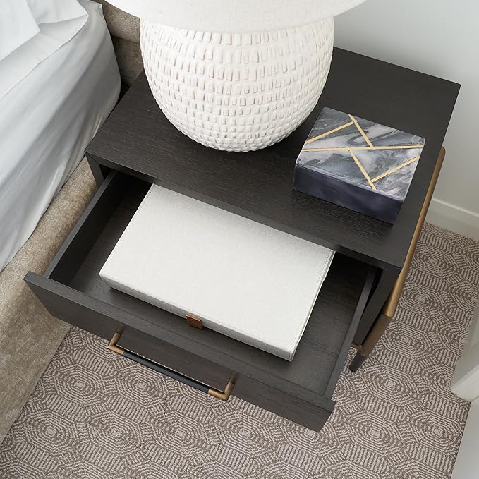 Decorative Photo Storage Boxes with Lids - Set of 2 Beautiful Linen Organizers Are Perfect to Safely Store Your Pictures Documents Scrapbooking Supplies Keepsakes and Other Memories in Style