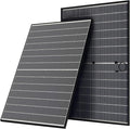 400 Watt Solar Panels N-Type 16BB 400W Bifacial Solar Panel 25% High Efficiency Solar Module Work with 24V Solar Panel for Homes Rooftop Power Station Farm RV and Off-Grid Applications