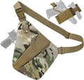 CCW Sling Bag for Concealed Carry Tactical Crossbody Sling Bag with Quick Access Compartment Low Profile Shoulder Chest Bag for Men &amp Women