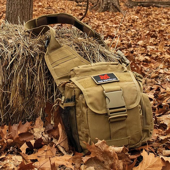 Fox Outdoor Products Advanced Tactical Hipster Crossbody Bag w/Concealed Storage Modular Pockets &amp Adjustable Carry System