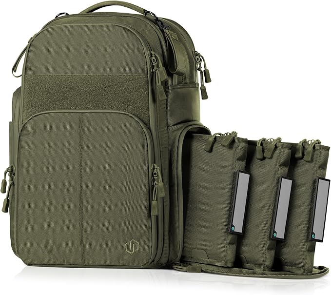 Savior Equipment Pro SEMA Tactical Backpack Competition Shooter 3 Pistol Sleeve