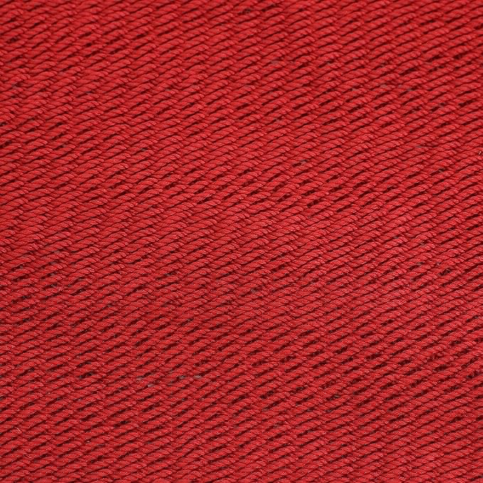 Sunnydaze Soft-Spun Polyester Rope Double Hammock for Outside - 600-Pound Weight Capacity Extra Large Hammock - Red