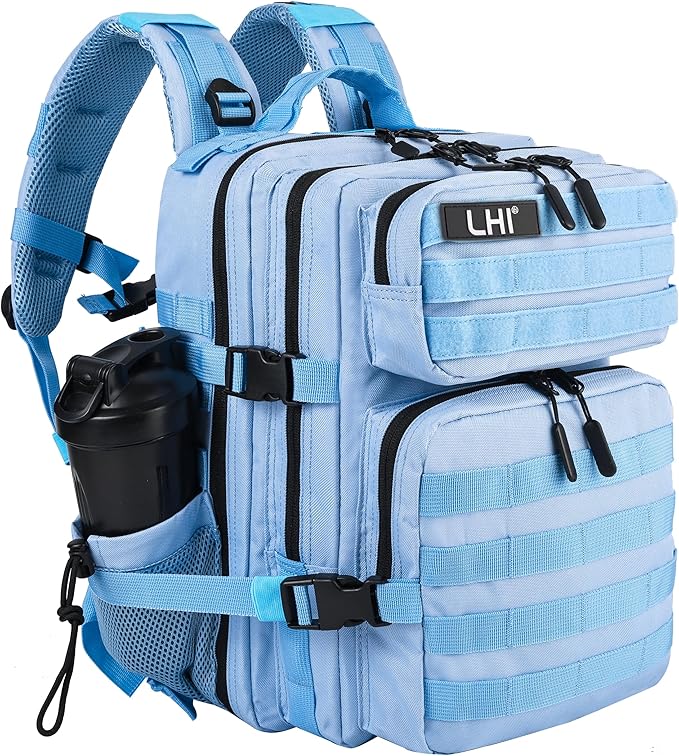 LHI Tactical Military Backpack for Men and Women 25L/35L Army Assault Pack Bag Small Rucksack with Bottle Holder