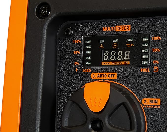 WEN 56455i Super Quiet 4500-Watt RV-Ready Portable Inverter Generator with Fuel Shut-Off and Electric Start Black