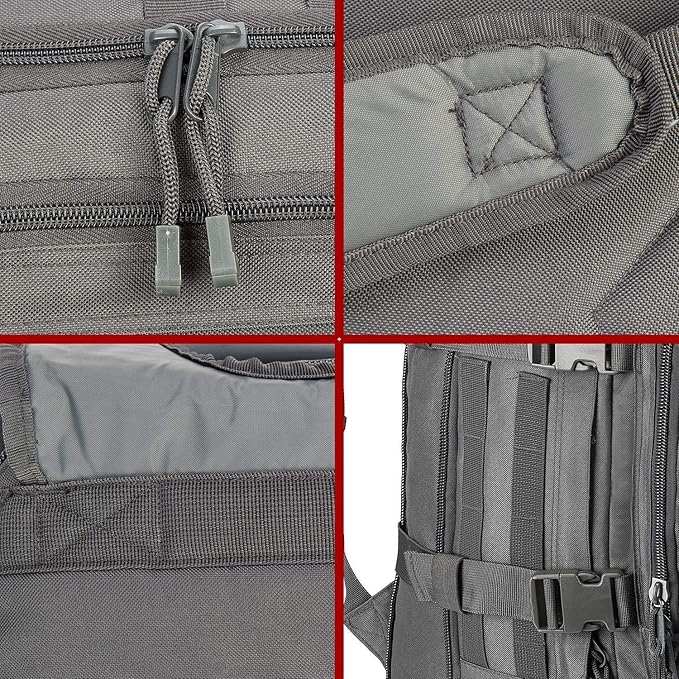 Greencity Laptop Backpacks Tactical 3 Day Expandable Bug Out Bag Classic Case Travel HikingGray