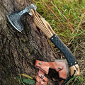 SS SMART &amp SHARP SPORTS INC Custom Handmade High Carbon Steel Viking Axe Real HatchetGift for hIm17.5 inches SS-17603 (Medieval Axe)