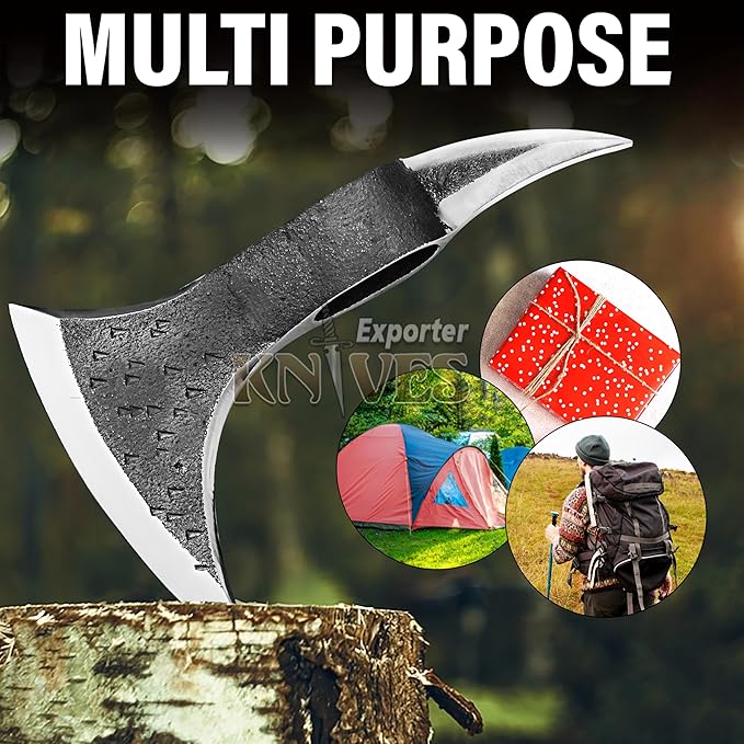 Carbon Steel Bearded Camping Viking Axe Head/Hatchet Head CSH-15 (CSH-10)