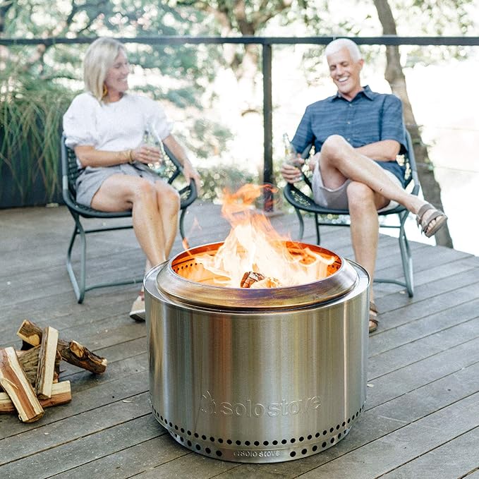 Solo Stove Yukon Big Yard Bundle Portable Fire Pit Wood Burning and Low Smokeless Fire Pit Camping Stove | 27x17 Inches with Camp Stove Accessories