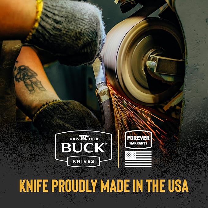Buck Knives 110 Slim Select Folding EDC Knife 3-3/4” Pocket Knife Blade Nylon Handle 420HC Stainless Steel Clip Point Folding Blade Made in the USA 2.8 oz
