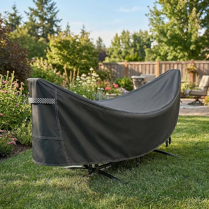 Deosk Hammock Cover Waterproof &amp Windproof Hammocks Covers-Heavy Duty 420D Oxford Fabric Hammocks Stand Protective Covers With Adjustable Drawstring Buckles Handle Universal Size(Black)