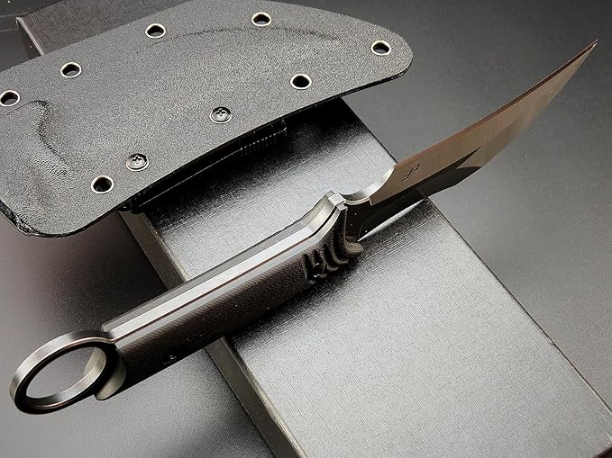 Eafengrow EF99 Fixed Blade Knife D2 Steel Blade G10 Handle Full Tang EDC Tool Knife for Outdoor Working Camping Hiking