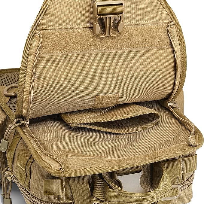 G4Free Large Tactical EDC Sling Bag Backpack Military Molle Bag Single Strap Shoulder Backpack for Men | EDC Adjustable Holder