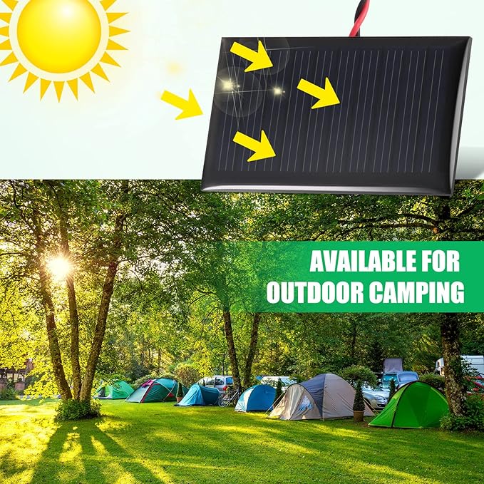 Retisee 30 Pcs 5V 30mA Mini Solar Cells Mini Solar Panels Polysilicon DIY Electric Materials Photovoltaic Cells with Wires DIY System Kits