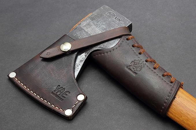 Leather Axe Handle Guard (Gransfors Bruk Scandinavian Forest Axe Brown)