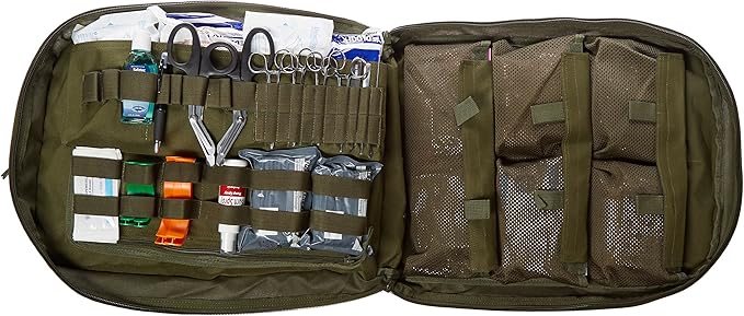 Fully Stocked First Aid Backpack OD Green