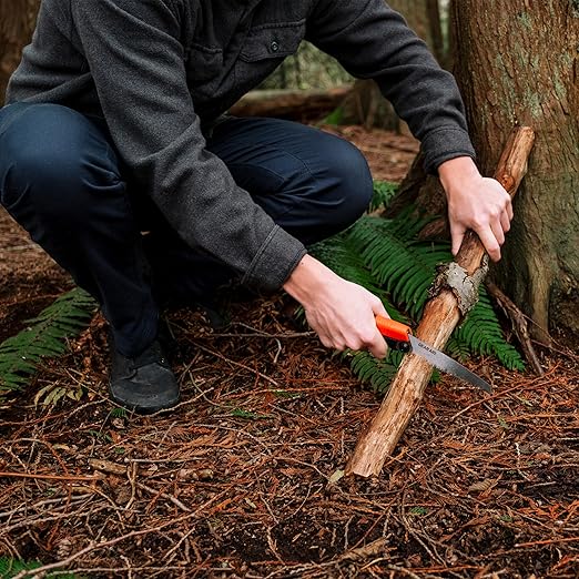 GEAR AID Skara Dual Position Folding Camp Saw and Protector Sheath Ideal for Cutting 2.5” Diameter Wood for Camping Hiking Trail Maintenance Hunting and General Pruning