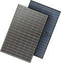 JJN Bifacial 400 Watt Solar Panel N-Type 16BB 400W Solar Panels 25% High Efficiency Monocrystalline Solar Module for 12V/24V/48V PV System for Homes Rooftop Farm RV and Off-Grid Applications