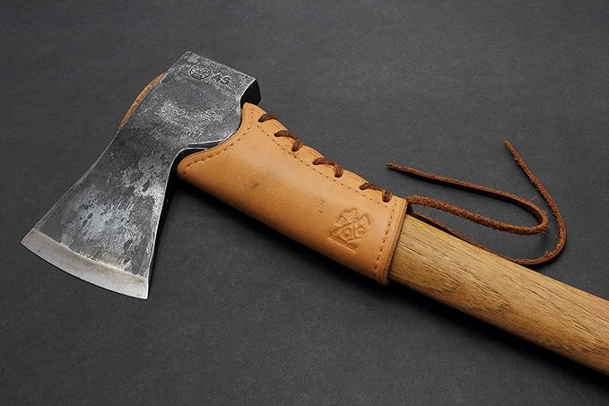 Leather Axe Handle Guard/Collar (Wetterlings Bushman by Les Stroud Tan/Natural Leather)