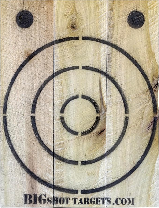 BIGSHOT Heavy Duty Wooden Axe Target- for Throwing Axe Tomahawk Throwing Knives Throwing Stars Hatchet