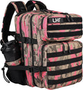 LHI Tactical Military Backpack for Men and Women 25L/35L Army Assault Pack Bag Small Rucksack with Bottle Holder