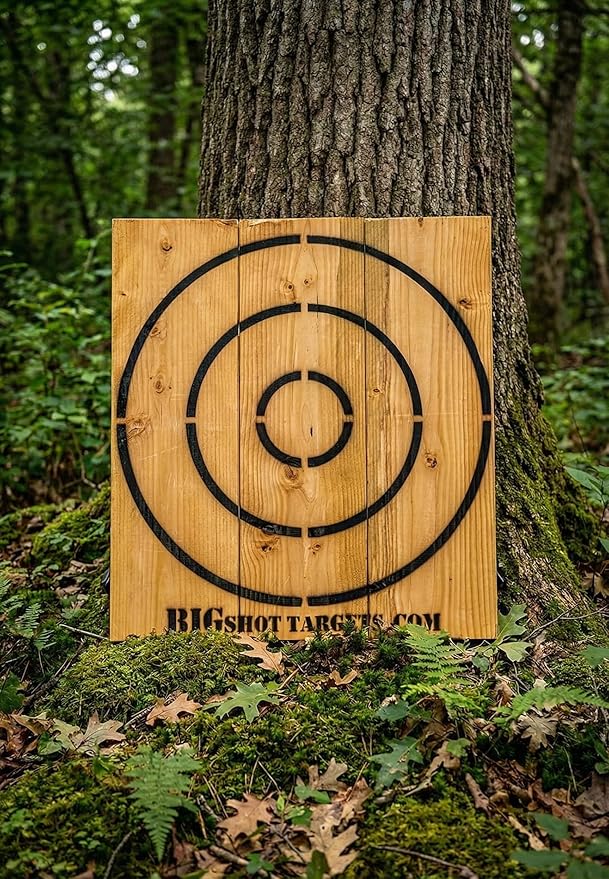 Wooden Axe Throwing Target with Bottle Opener for Knives Stars and Light Duty Axes
