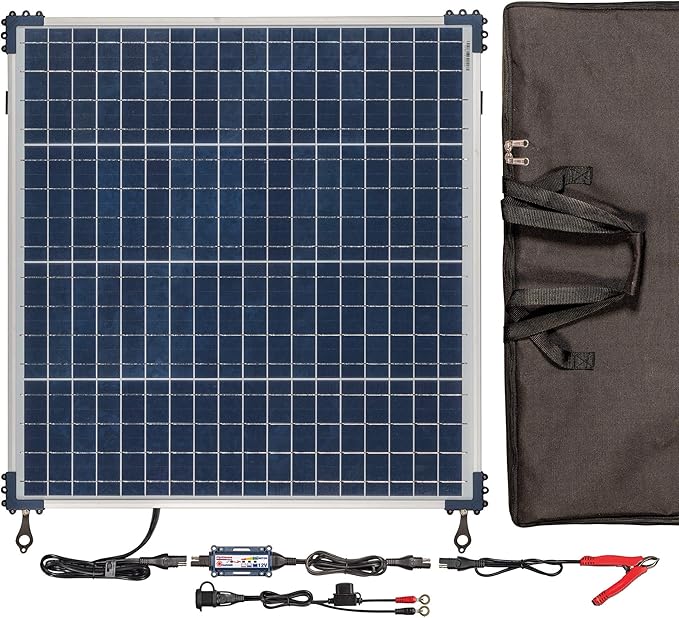 Optimate Solar 60W Travel kit TM523-6TK 6-Step 12V 5A Weatherproof Solar Battery Saving Charger &amp maintainer