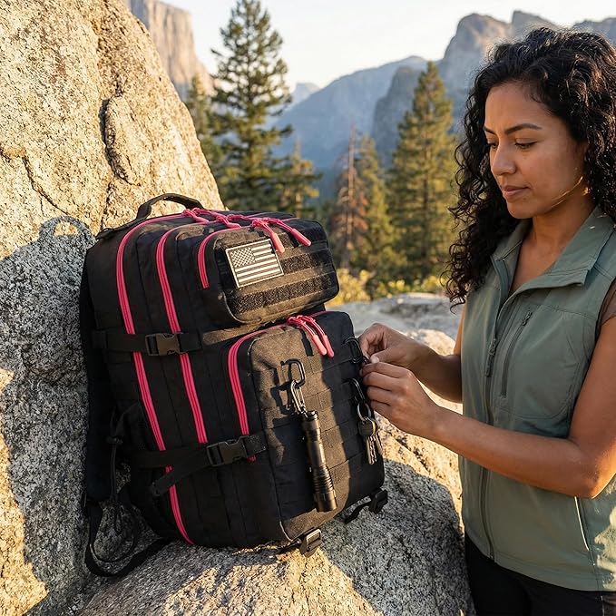 45L Tactical Backpack for Men Women Military Assault Pack with MOLLE Large 3 Day Bug Out Bag for Hiking Camping