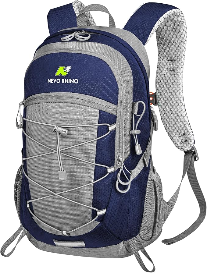 N NEVO RHINO Hiking Backpack 20L Water Resistant Outdoor Day PackLightweight Travel Small Backpack for Men Women