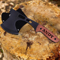 The Wedding Party Store Personalized Engraved Wood Hand Axe - Engraved Monogrammed Tomahawk Hatchet - Fathers Day Valentines Birthday Gift for Him