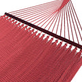 Double Caribbean Hammock - Soft-Spun Polyester - 48 inch (RED)
