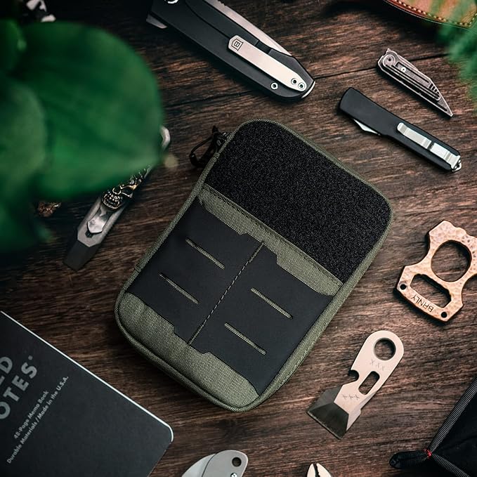 TACTICAL GEEK Block E2.0 EDC Compact Waist Multi-Purpose Molle Pouch Organizer Green