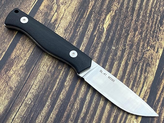 TWO SUN SixLeaf SL-41-G10 Micro Fixed Blade Knife M390 Steel G10 handle Belt Sheath EDC Mini Tool