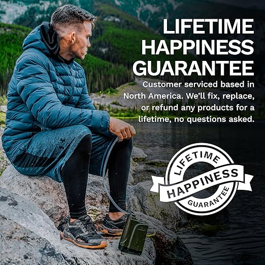 Survivor Filter PRO X - Electric Portable Camping Water Filter - Filters Bacteria Parasite Viral