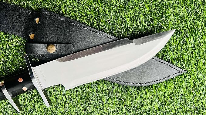 10 Unpolished carbon steel Tactical Knife - Hand Forged Full Tang Camping tool Knives
