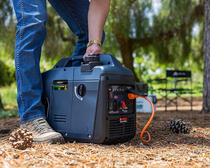 A-iPower 1500 Watt Quiet Portable Inverter Generator Gas Powered Small Ultra Lightweight Quiet Generator for Camping Tailgating Home Backup Emergency EPA &amp CARB Compliant CO Sensor (SUA1500i